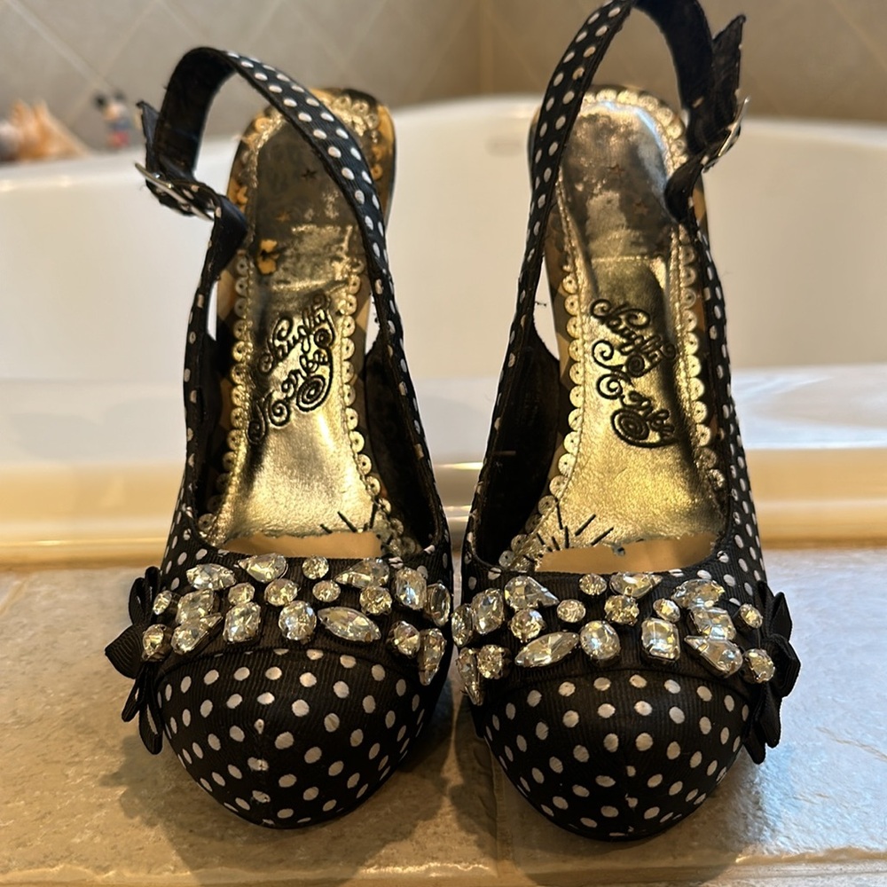 SALE! Sexy Rhinestone Polka Dot Heels - Picture 2 of 6